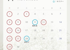 11月の診療日のお知らせ